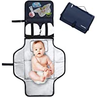 Los mejores  - Pomelo best Cambiador portatil de pañales para bebe Impermeable | Kit Cambiador Bebe Viaje | Esterilla Lavable de Quita…